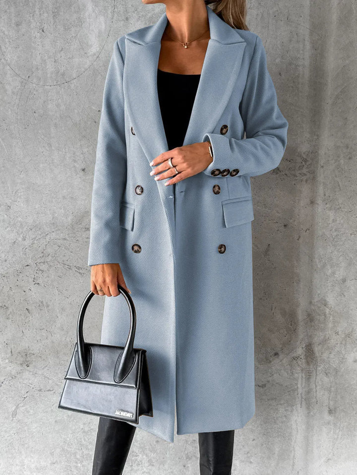 Sibilla double breasted longline coat – image 4
