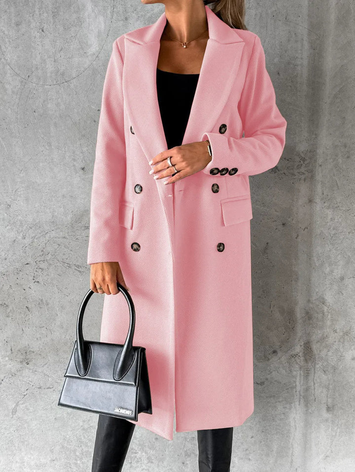 Sibilla double breasted longline coat – image 6