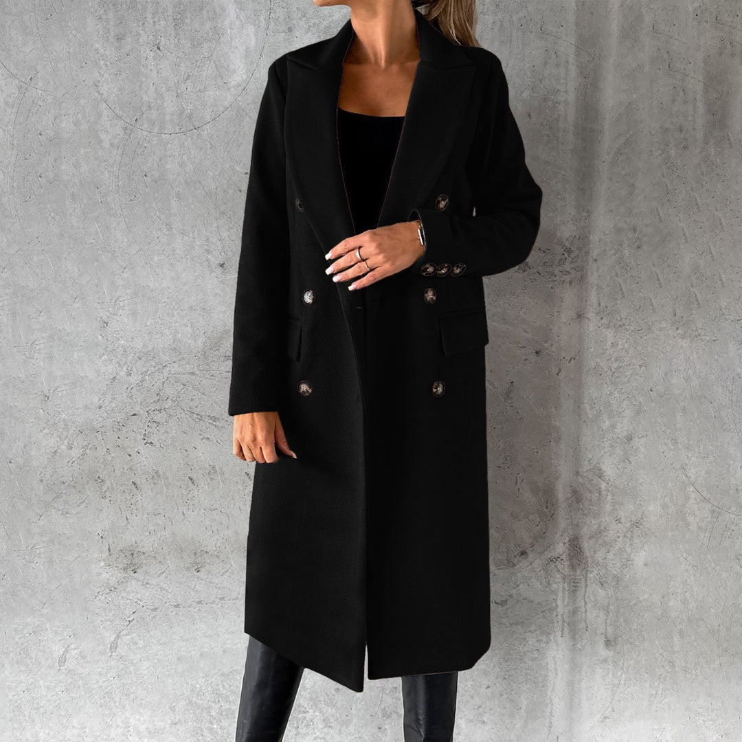 Sibilla double breasted longline coat – image 7