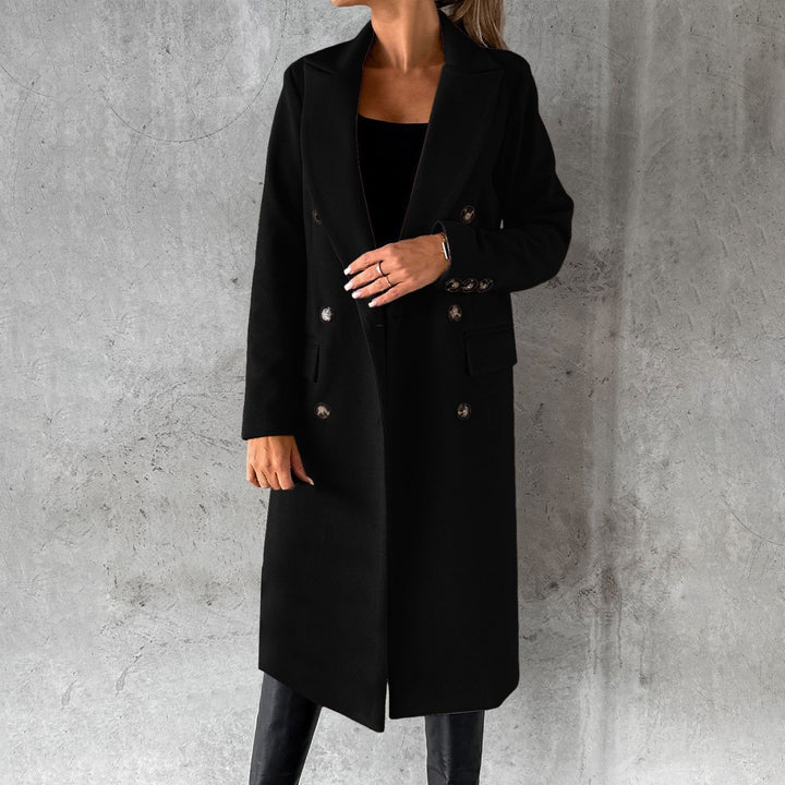 Sibilla double breasted longline coat – image 7