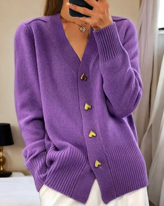 Rosalind heart button cardigan – image 4