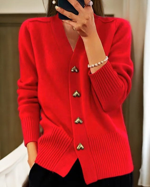 Rosalind heart button cardigan – image 5