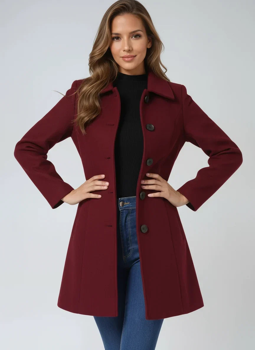 Yvette fit and flare trench coat – image 2