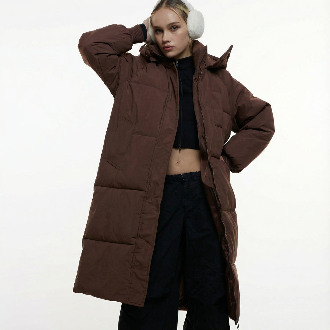 Eluned classic hooded long puffer coat – image 4