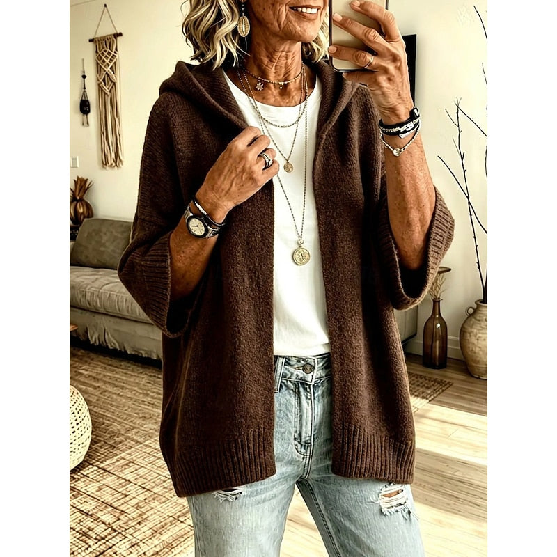 Jessamine hooded open front cardigan – image 2