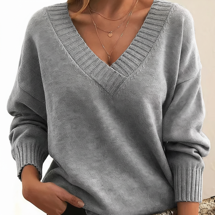 Tilly fine knit V neck jumper – image 5