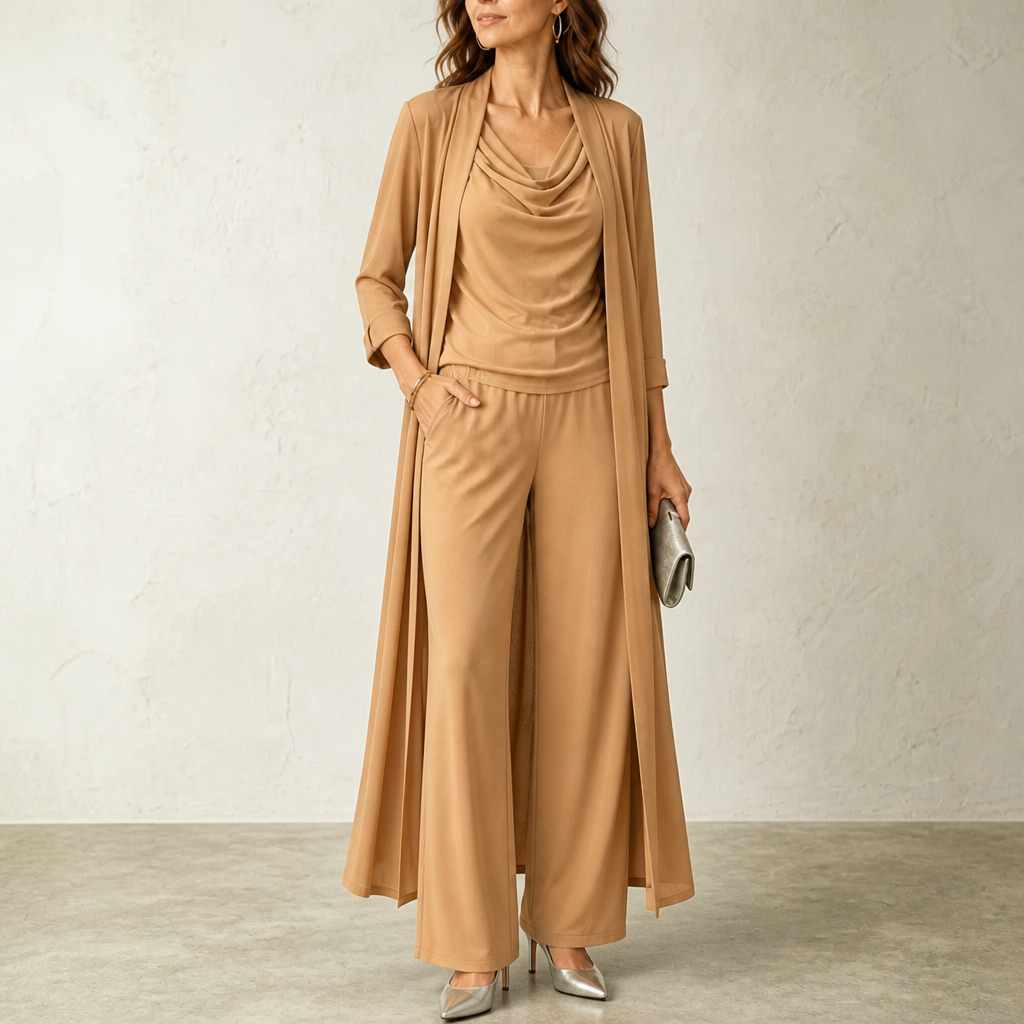 Josephine cardigan and wide leg trouser set – image 10