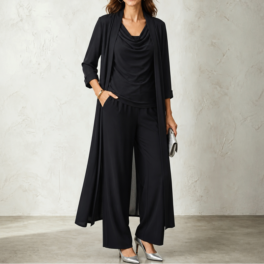 Josephine cardigan and wide leg trouser set – image 11