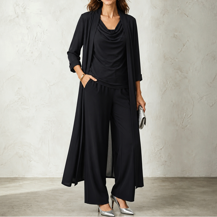 Josephine cardigan and wide leg trouser set – image 11