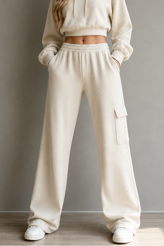Charlotte high waisted drawstring wide leg trousers – image 12