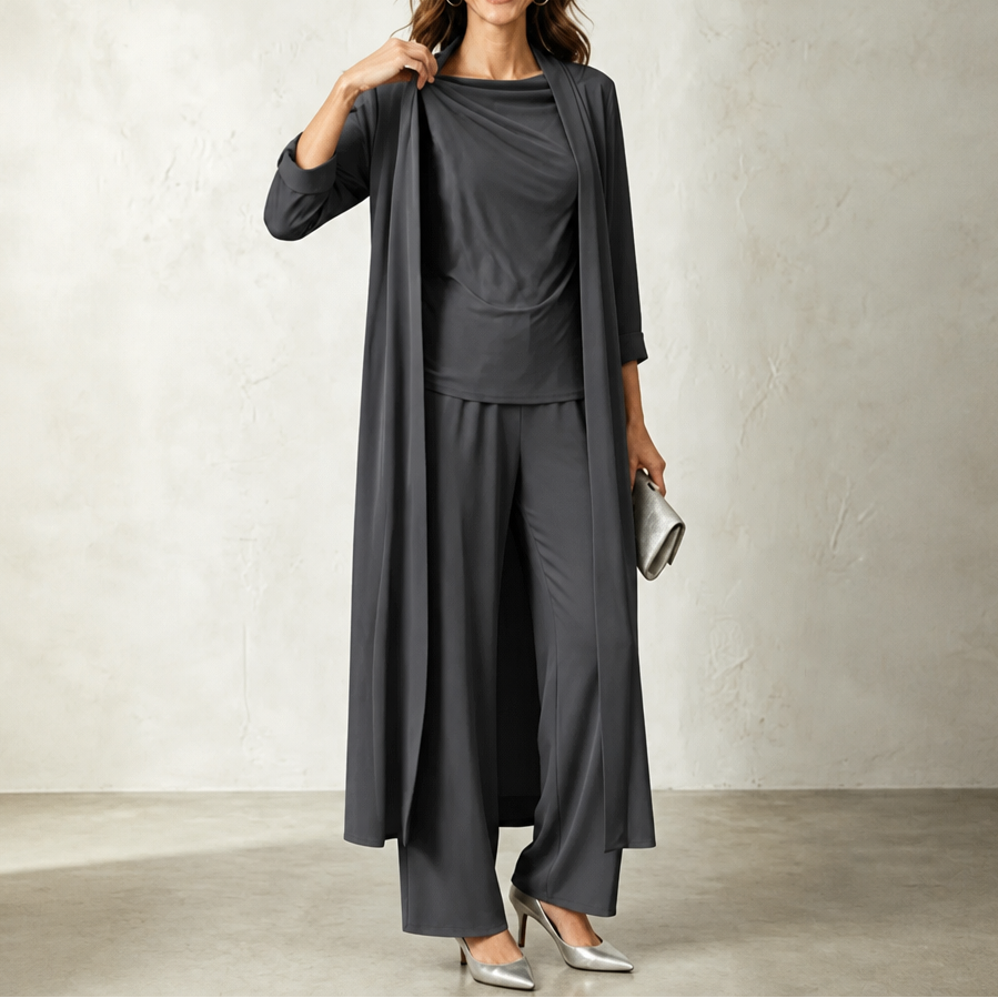 Josephine cardigan and wide leg trouser set – image 12
