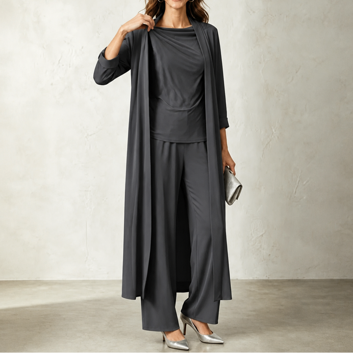 Josephine cardigan and wide leg trouser set – image 12