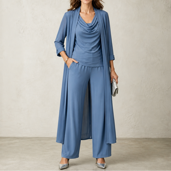 Josephine cardigan and wide leg trouser set – image 13