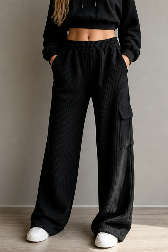 Charlotte high waisted drawstring wide leg trousers – image 15