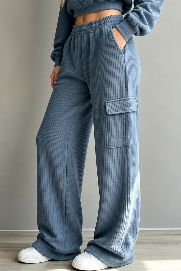 Charlotte high waisted drawstring wide leg trousers – image 16