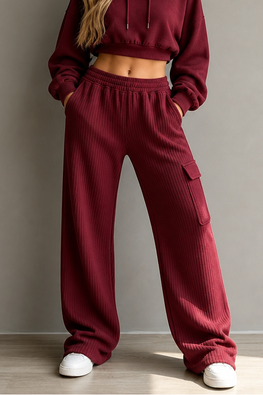Charlotte high waisted drawstring wide leg trousers – image 17