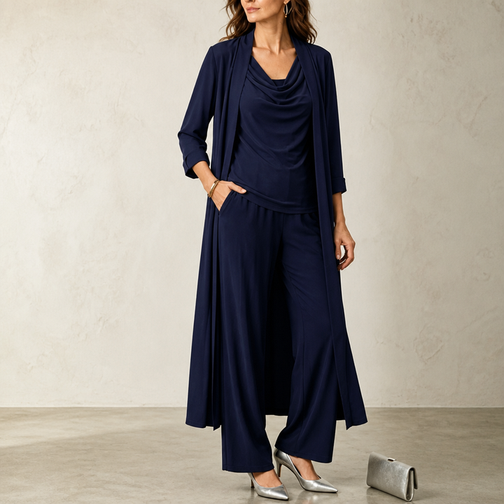 Josephine cardigan and wide leg trouser set – image 15