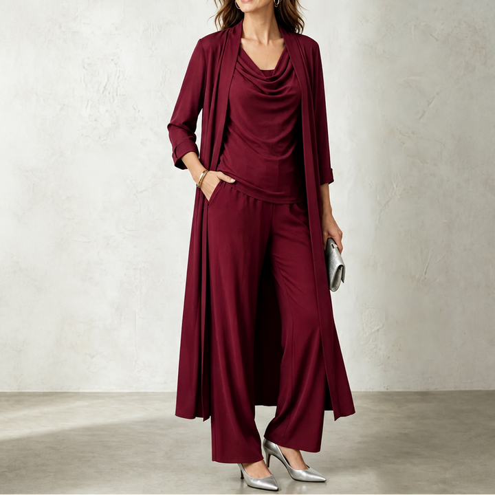 Josephine cardigan and wide leg trouser set – image 16