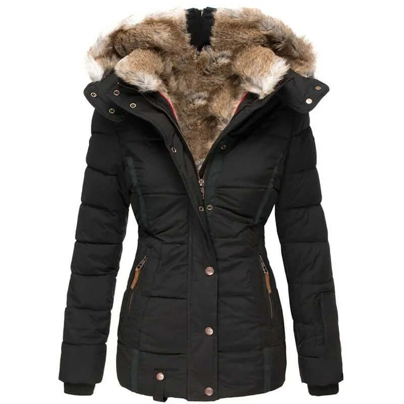 Elodie slim fit padded hooded coat – image 2