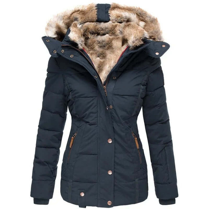 Elodie slim fit padded hooded coat – image 3