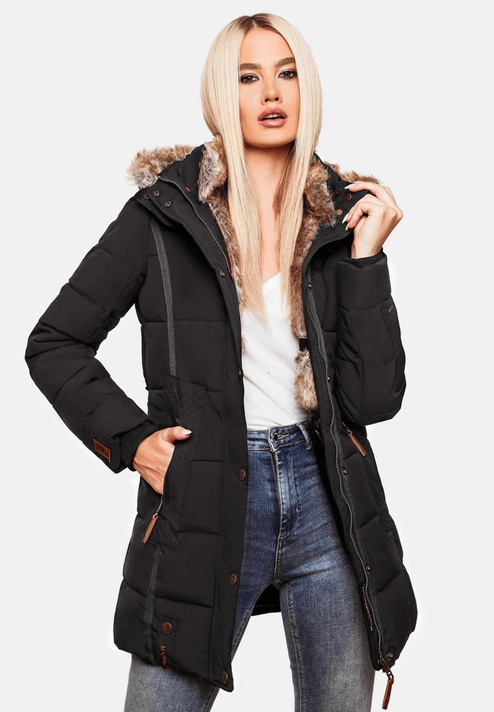 Elodie slim fit padded hooded coat – image 8