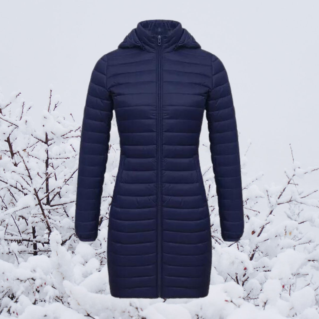 Bronwen long hooded padded coat
