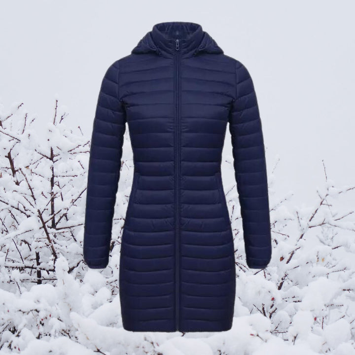 Bronwen long hooded padded coat