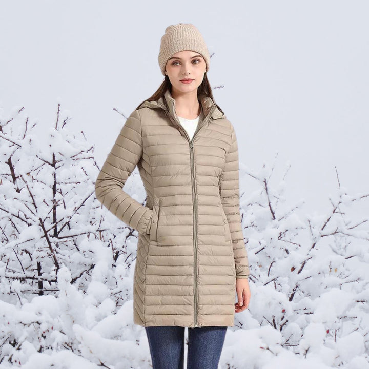 Bronwen long hooded padded coat – image 2