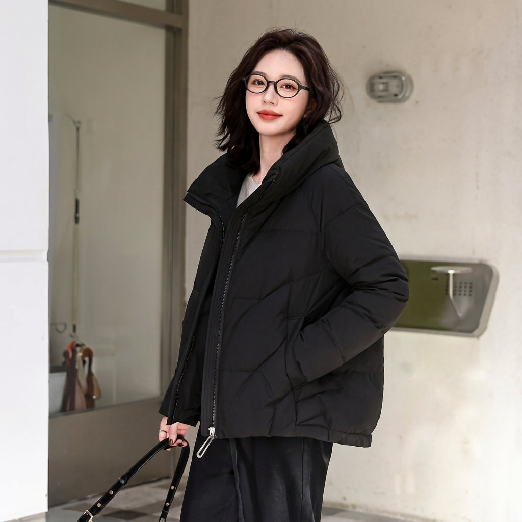 Fenella mid length hooded padded puffer coat – image 5