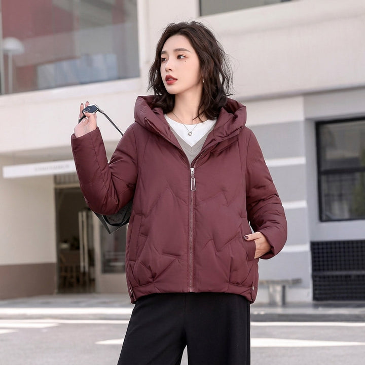 Fenella mid length hooded padded puffer coat – image 6