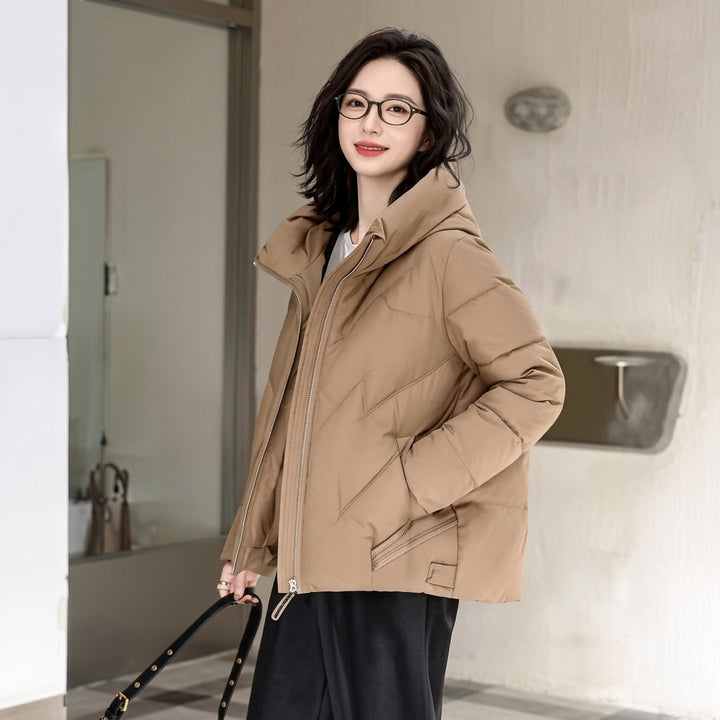 Fenella mid length hooded padded puffer coat – image 7