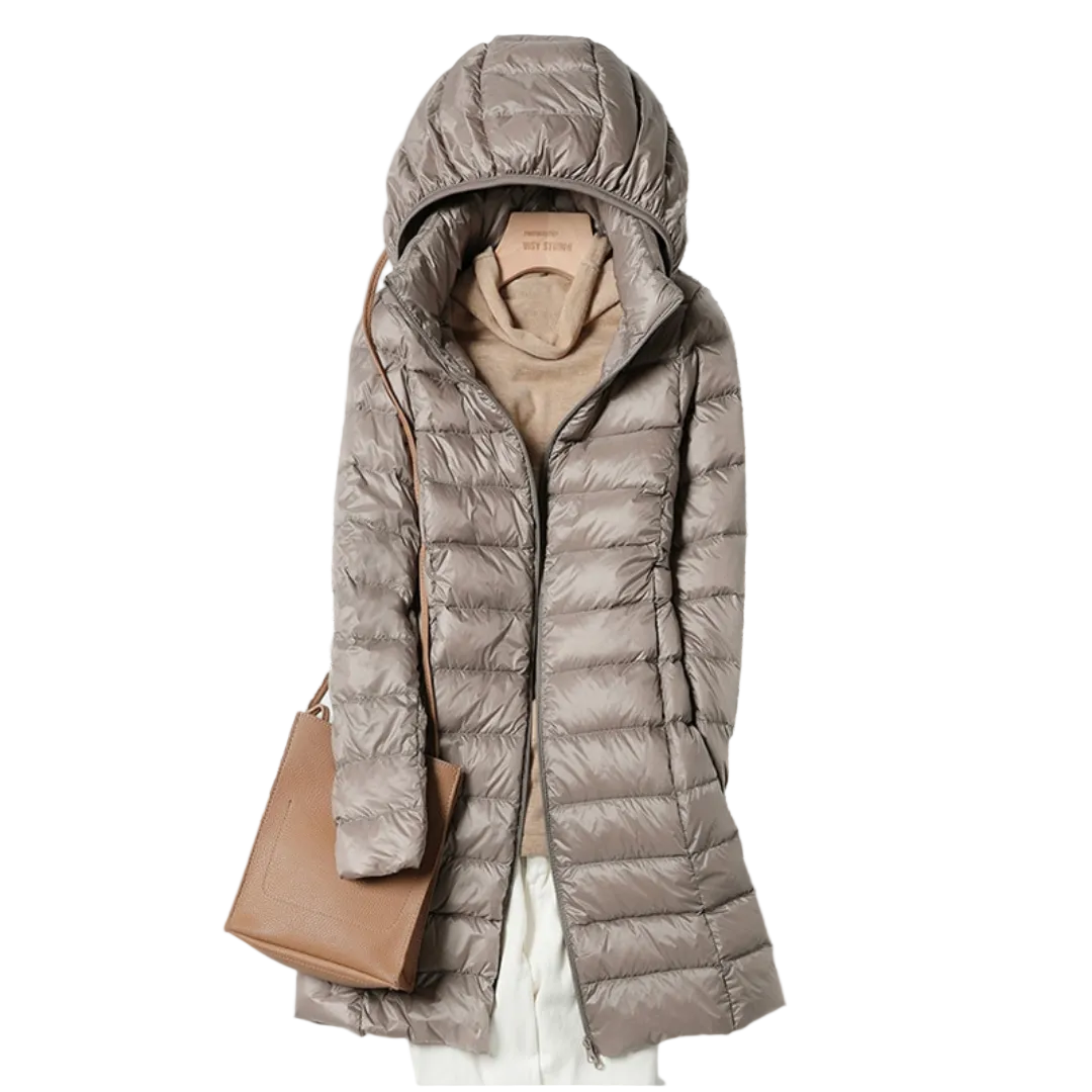 Erin lightweight puffer jacket with detachable hood