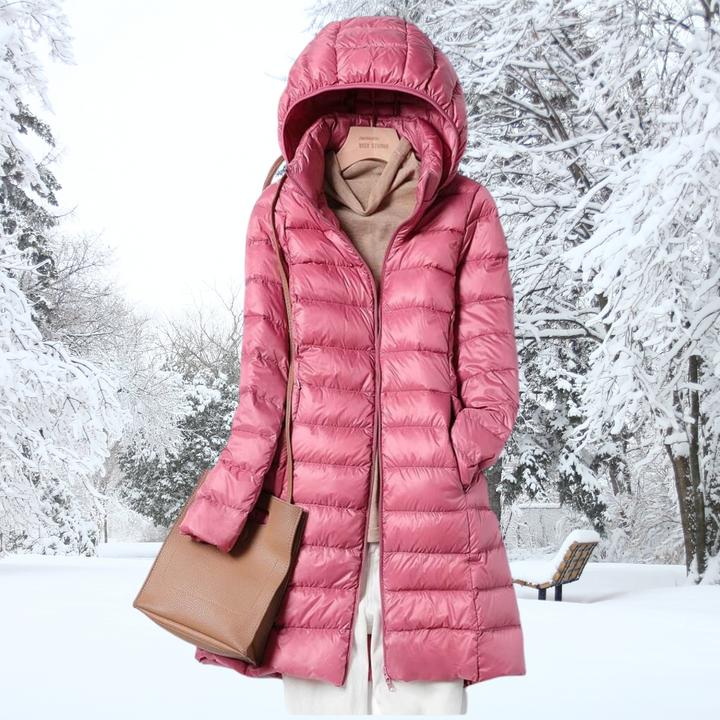 Erin lightweight puffer jacket with detachable hood – image 4