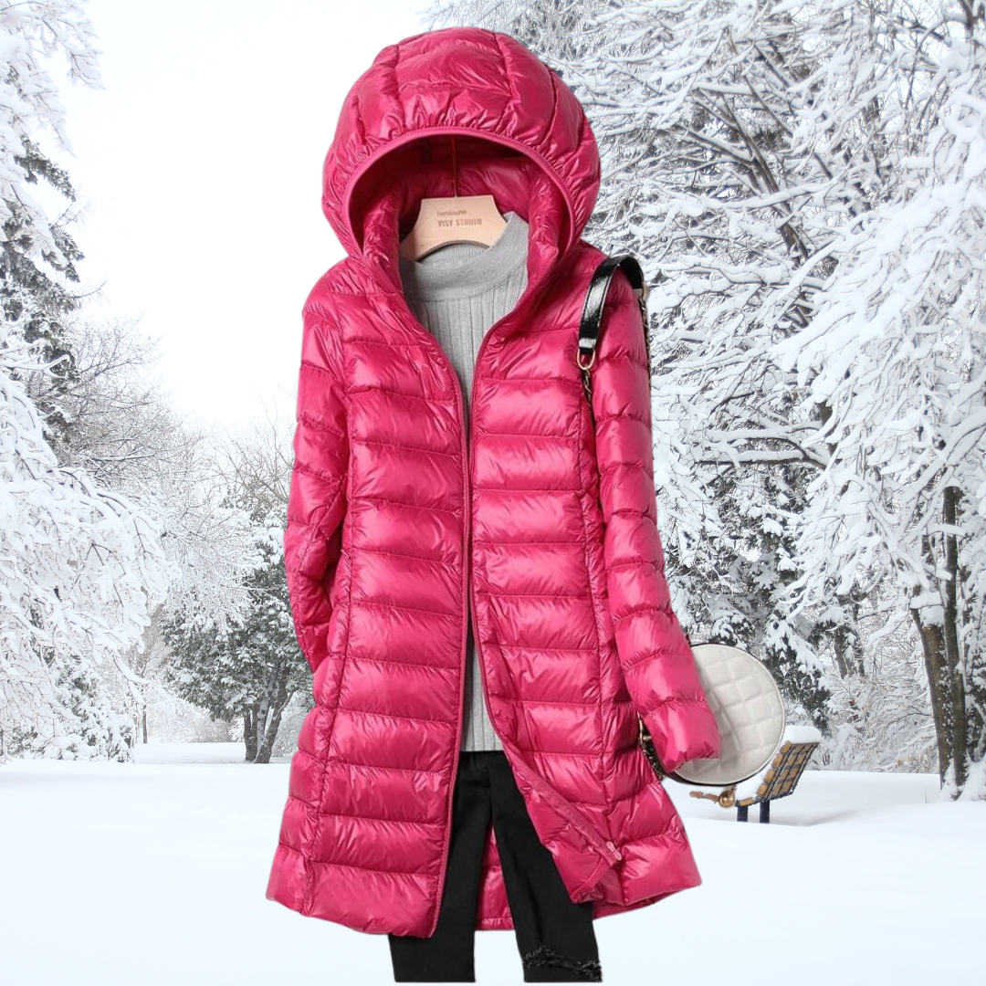 Erin lightweight puffer jacket with detachable hood – image 6