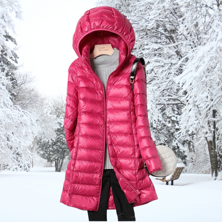 Erin lightweight puffer jacket with detachable hood – image 6
