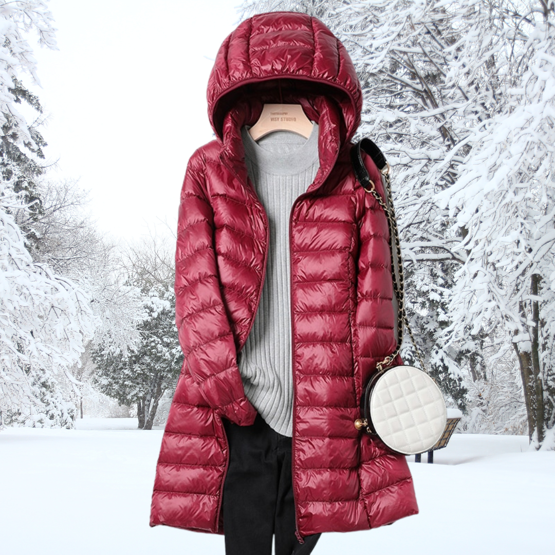 Erin lightweight puffer jacket with detachable hood – image 7