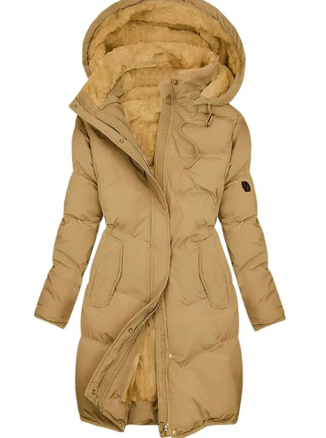 Ceinwen long quilted hooded winter coat – image 3