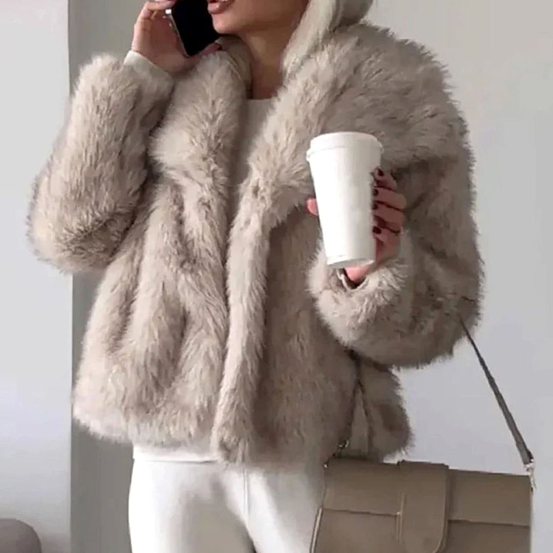 Cressida cropped faux fur jacket – image 2