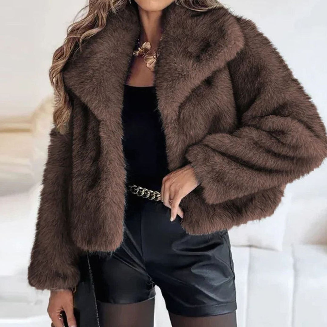 Cressida cropped faux fur jacket – image 3