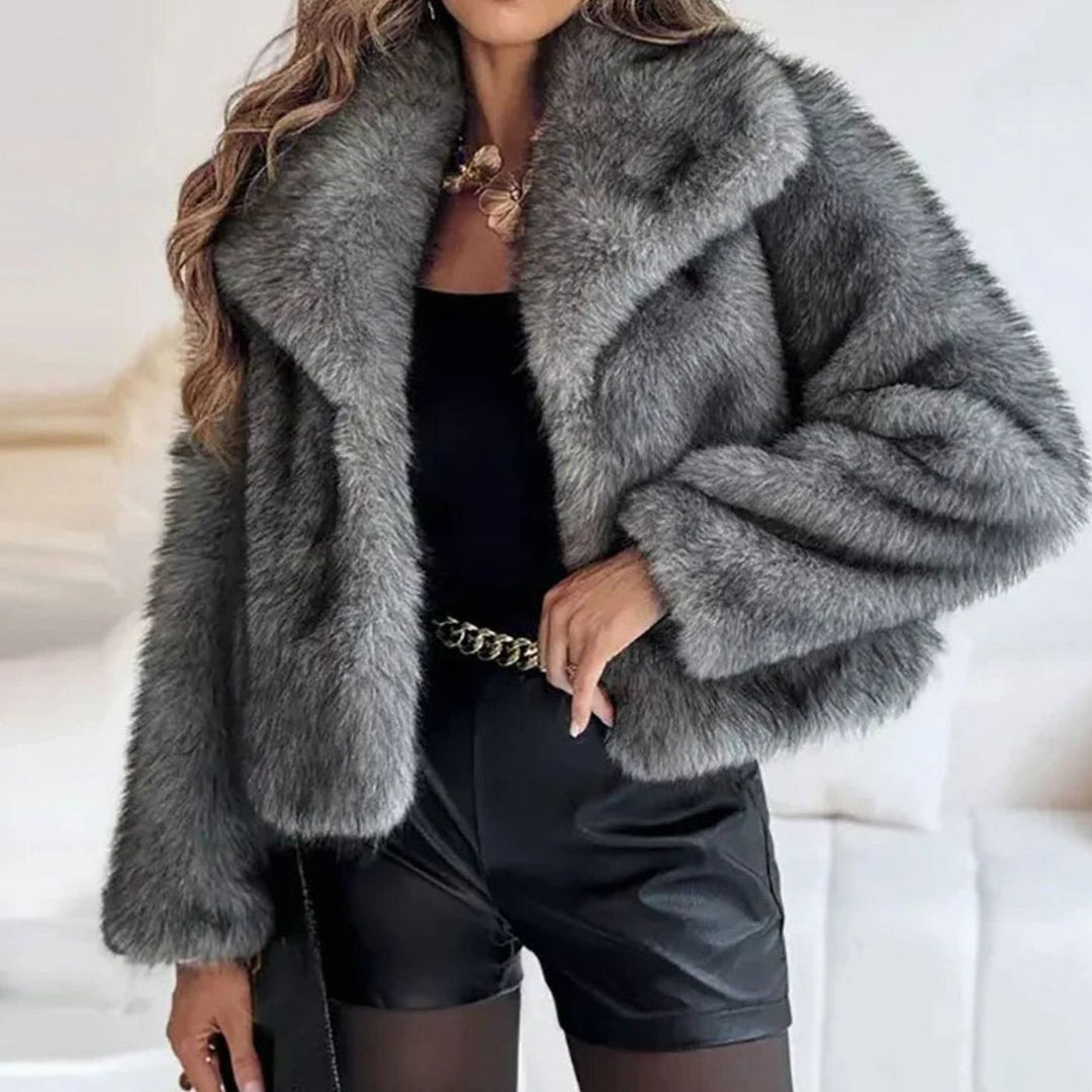 Cressida cropped faux fur jacket – image 4