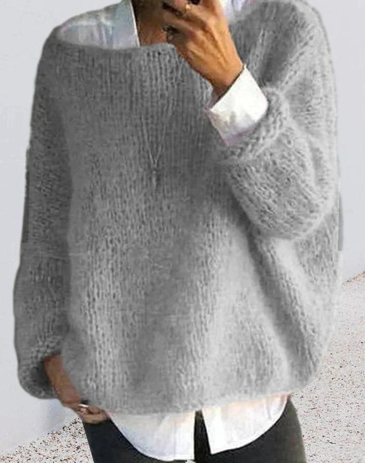 Fern oversized fuzzy knit jumper – image 10