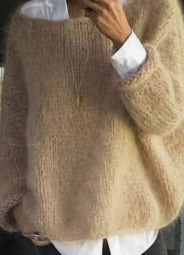 Fern oversized fuzzy knit jumper – image 3