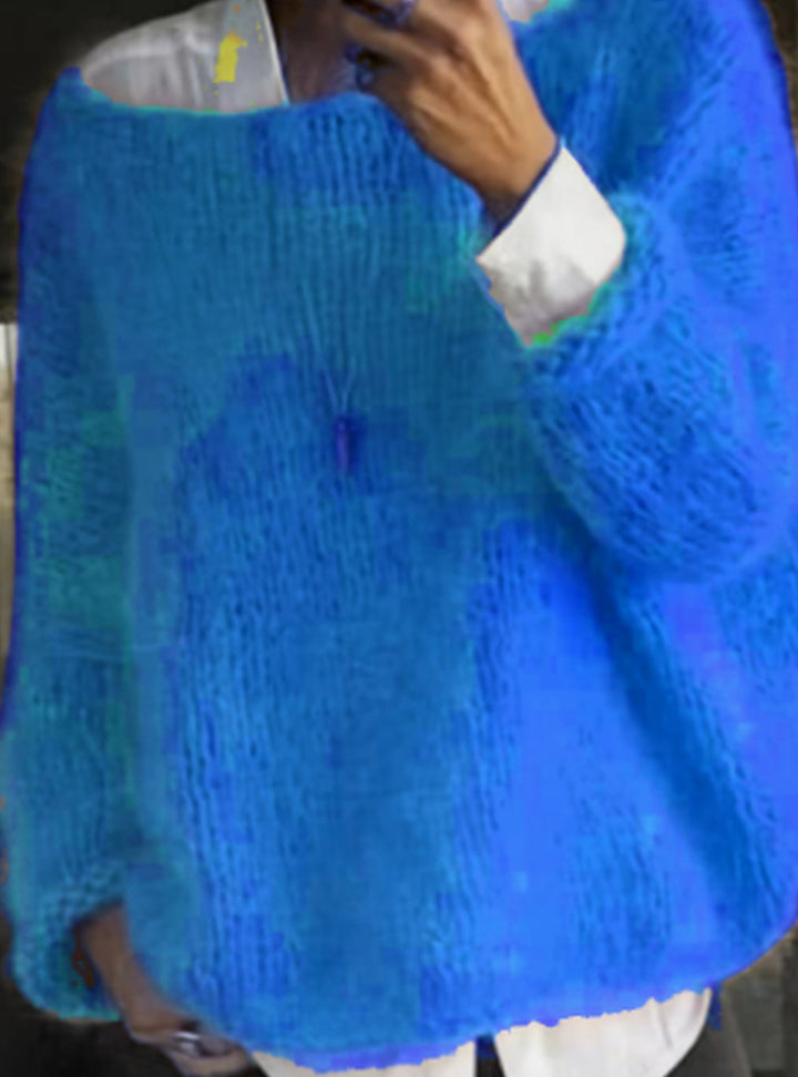 Fern oversized fuzzy knit jumper – image 5