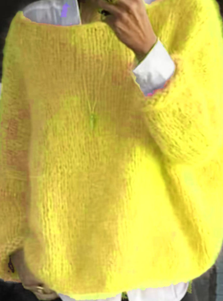 Fern oversized fuzzy knit jumper – image 6