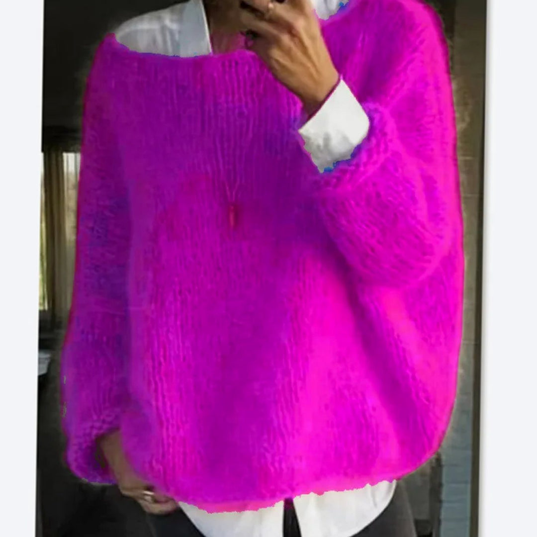 Fern oversized fuzzy knit jumper – image 7