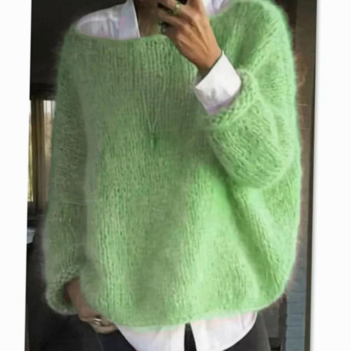 Fern oversized fuzzy knit jumper – image 9