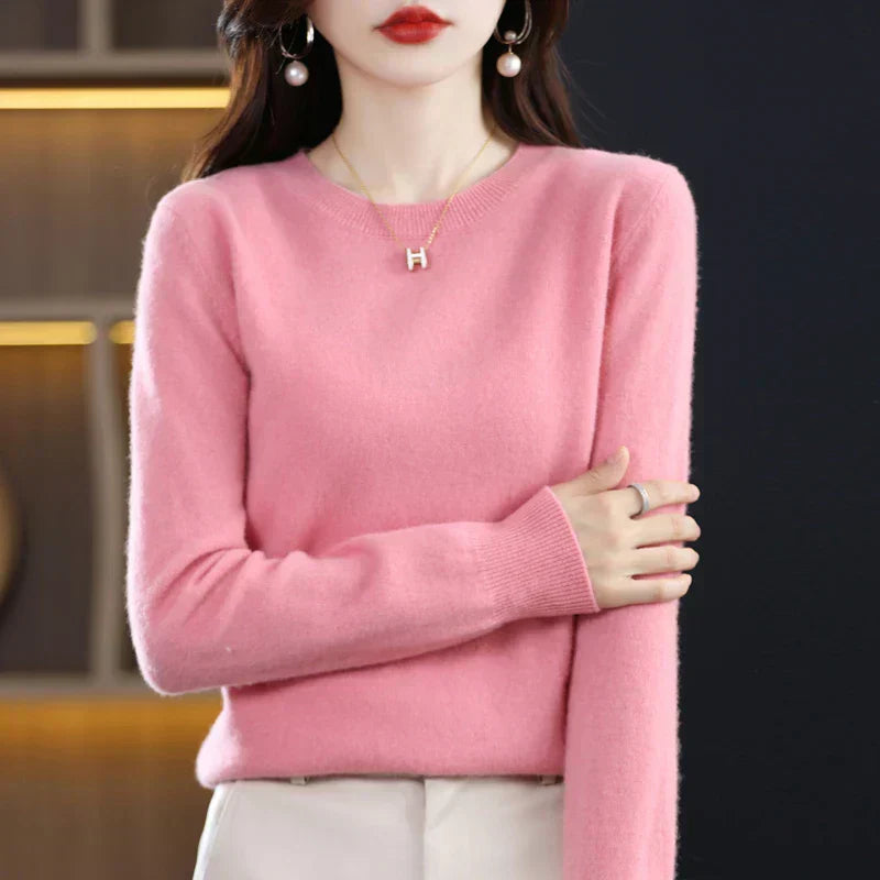 Poppy fine knit crew neck jumper