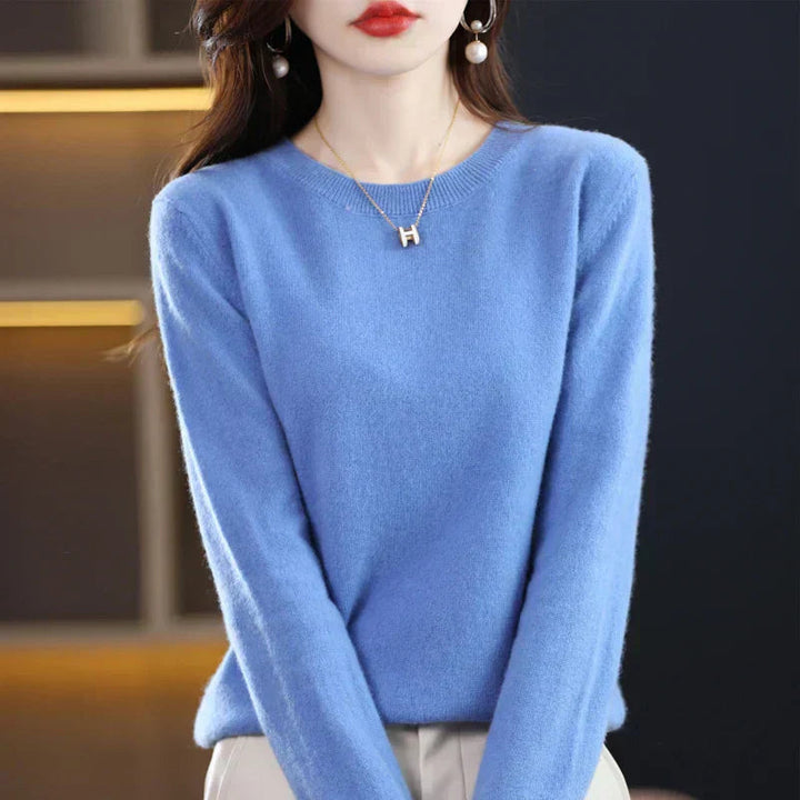 Poppy fine knit crew neck jumper – image 13