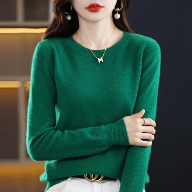 Poppy fine knit crew neck jumper – image 2