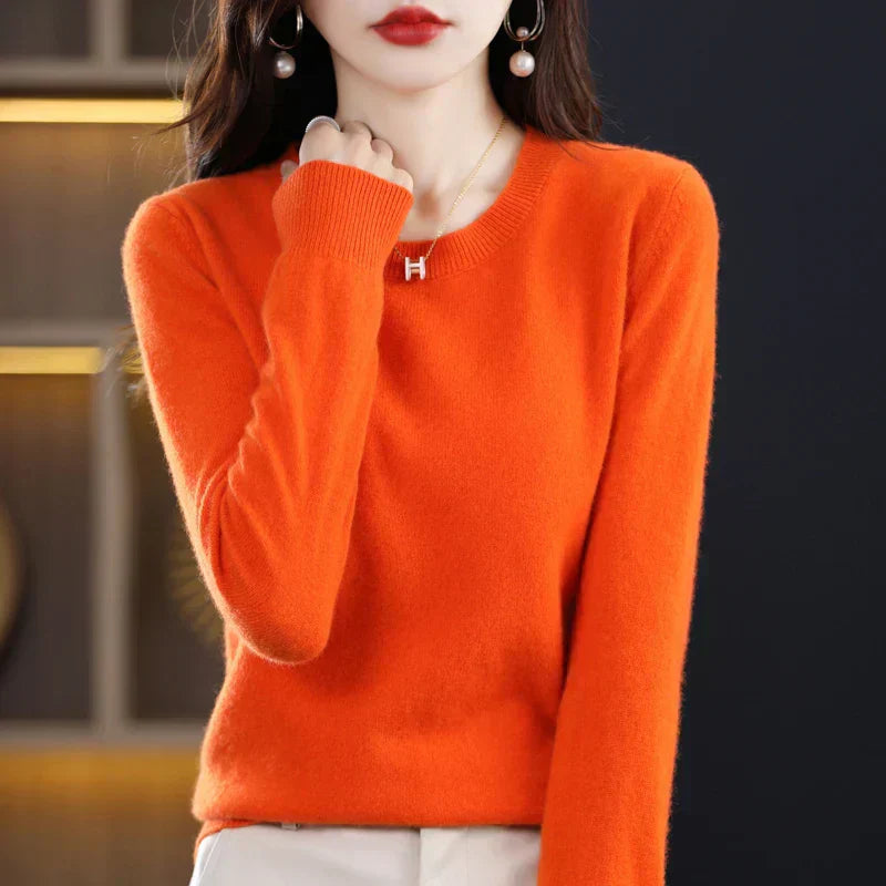 Poppy fine knit crew neck jumper – image 3